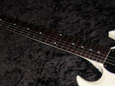 Gibson Custom Shop Murphy Lab 1963 SG Junior Lightning Bar Ultra Light Aged PSL : Polaris White_5
