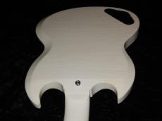Gibson Custom Shop Murphy Lab 1963 SG Junior Lightning Bar Ultra Light Aged PSL : Polaris White_9