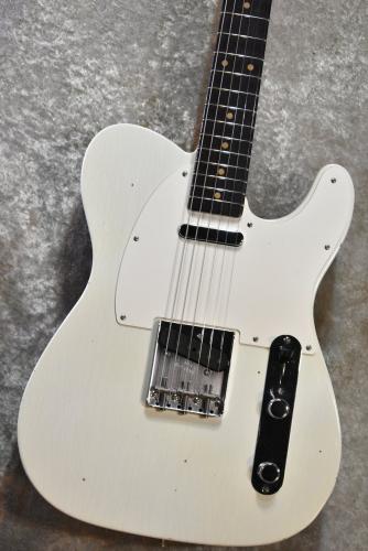Fender Custom Shop 1959 Telecaster Journeyman Relic Aged Olympic White R141808【特注モデル、漆黒指板、軽量3.18kg】