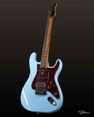 Shue Guitars New Classic S Custom Black Hardware w. Iron Wood Neck / Sonic Blue / 3.29kg