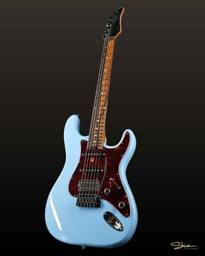 Shue Guitars New Classic S Custom Black Hardware w. Iron Wood Neck / Sonic Blue / 3.29kg