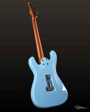 Shue Guitars New Classic S Custom Black Hardware w. Iron Wood Neck / Sonic Blue / 3.29kg_2