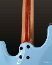 Shue Guitars New Classic S Custom Black Hardware w. Iron Wood Neck / Sonic Blue / 3.29kg_8