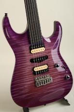 Marchione Guitars Set Neck Carve Top 1pcs Figured Maple African Mahogany H/S/H Trans Blue_3