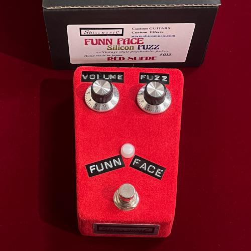 Shin's Music FUNN FACE FUZZ / Red Suede 【在庫入替特価】【シリコントランジスタ仕様ファズ】