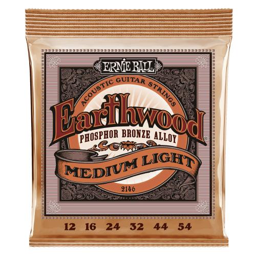 ERNIE BALL 2146 EARTHWOOD フォスファーブロンズ 12-54 ミディアムライトアースウッド アコースティックギター弦