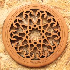 LUTE HOLE #7 Mahogany