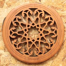 LUTE HOLE #7 Mahogany