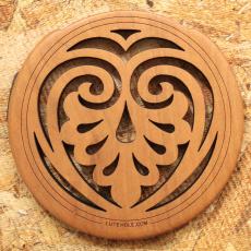 LUTE HOLE #5 Mahogany