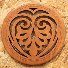 LUTE HOLE #5 Mahogany
