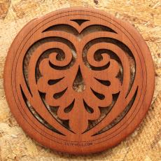 LUTE HOLE #5 Mahogany