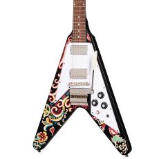 Epiphone Jimi Hendrix "Love Drops" Flying V Ebony_3