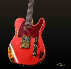 Shue Guitars New Classic T Time Machine 80 / Fiesta Red over Sunburst / 3.28kg