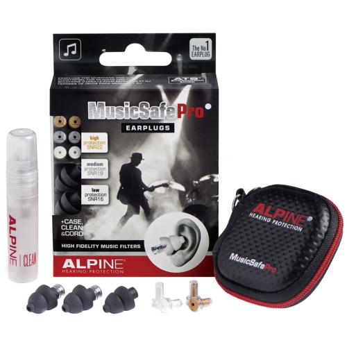 ALPINE HEARING PROTECTION NEW MusicSafe Pro (Black) イヤープラグ 耳栓 ミュージシャン向け 聴覚保護