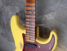 Fender Custom Shop '62 Stratocaster FRT SSH / Heavy Relic / Graffiti-Yellow _4