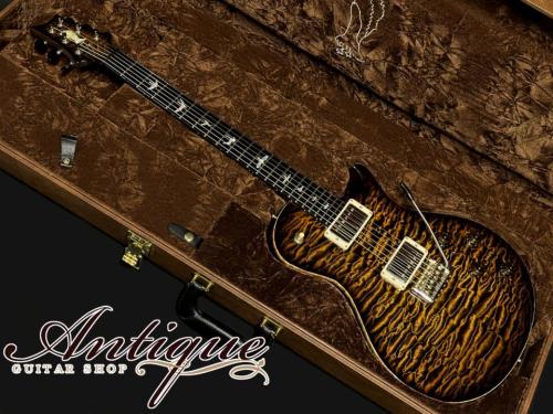 Paul Reed Smith [PRS] Private Stock Brazilian #6049 Singlecut Tremolo Tiger Eye Smoked Burst /Killer Quilt Top & African Ribbon Mahogany w/Paua & MOP Inlay 4.08kg EX+++ "Brazilian Rosewood Neck"