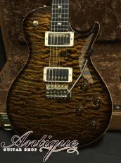 Paul Reed Smith [PRS] Private Stock Brazilian #6049 Singlecut Tremolo Tiger Eye Smoked Burst /Killer Quilt Top & African Ribbon Mahogany w/Paua & MOP Inlay 4.08kg EX+++ "Brazilian Rosewood Neck"_2