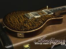 Paul Reed Smith [PRS] Private Stock Brazilian #6049 Singlecut Tremolo Tiger Eye Smoked Burst /Killer Quilt Top & African Ribbon Mahogany w/Paua & MOP Inlay 4.08kg EX+++ "Brazilian Rosewood Neck"_6