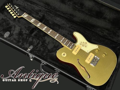 Bruno Guitars TN-295 Semi-Hollow 2024 Brass Powder Gold Aged /Figured Mahogany /Hard Maple 2.64kg "No-Used Mint"