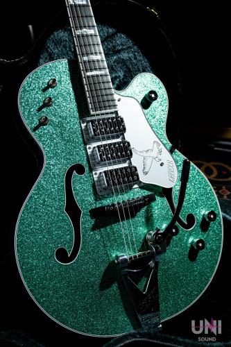 Gretsch G6136T Kenny Falcon II with String-Thru Bigsby Early Summer Green Sparkle / 2023