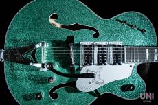 Gretsch G6136T Kenny Falcon II with String-Thru Bigsby Early Summer Green Sparkle / 2023_2