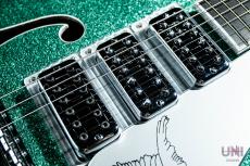 Gretsch G6136T Kenny Falcon II with String-Thru Bigsby Early Summer Green Sparkle / 2023_6