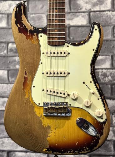 Fender Custom Shop Limited Roasted 1961 Stratocaster Super Heavy Relic Aged 3-Color Sunburst【ご委託品!】【3.56kg】