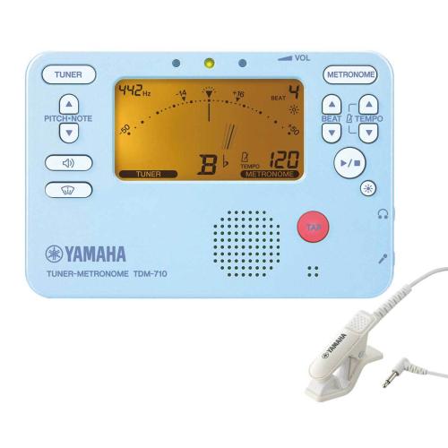 YAMAHA TDM-710BLM ブルー チューナーメトロノーム クリップマイクセット