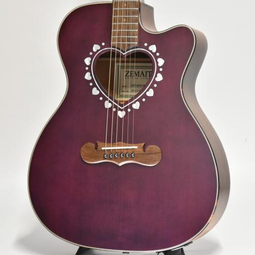 ZEMAITIS CAF-85HCW Purple Mother of Pearl 【スプルース×サペリ/トップ単板】【エレアコ仕様】
