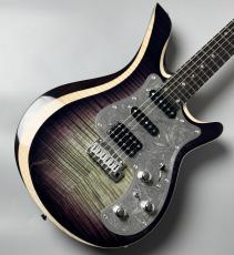 Astrum Guitars Aries Matel SSH Piezo -Charcoal to Purple Burst- 【Piezo搭載】【アルミピックガード】