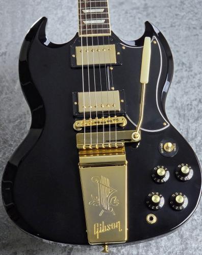 Gibson SG Standard '61 Maestro Vibrola T-Type Ebony Gold Hardware #226750076 [3.12kg]