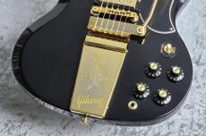 Gibson SG Standard '61 Maestro Vibrola T-Type Ebony Gold Hardware #226750076 [3.12kg]_8