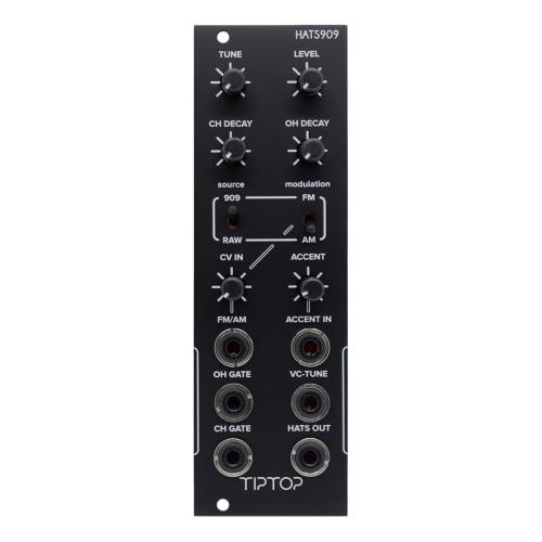 Tiptop Audio HATS909 HI-Hats (Black Panel) ドラムジェネレーターモジュール ブラック [TR-909 Hi-Hats]909-HATS
