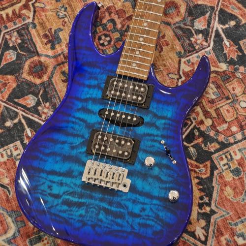 Ibanez GIO GRX70QA / TBB (Transparent Blue Burst) 【アイバニーズ・エントリーギター】【特価】