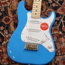 Squier Mini Stratocaster Maple Fingerboard White Pickguard / California Blue 【ミニギター】