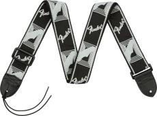 Fender Fender 2" Monogrammed Straps BLK/LT GREY/DK GREY