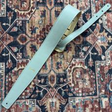moody 2.5" Suade Backed Guitar Strap -  LightGreen/Cream Standard_2