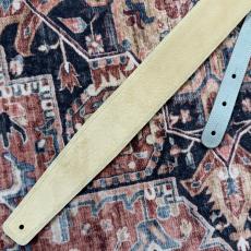 moody 2.5" Suade Backed Guitar Strap -  LightGreen/Cream Standard_5