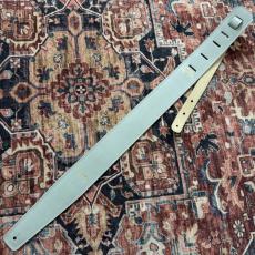moody 2.5" Suade Backed Guitar Strap -  LightGreen/Cream Standard_7