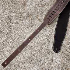 Warwick Teambuilt Genuine Leather Bass Strap Brown Silver Embossing_4