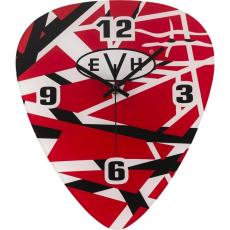 EVH EVH Pick Shape Clock, Red/White/Black Stripes【壁掛け時計】【プレゼントにもオススメ!】