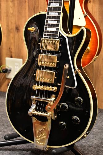 Gibson Murphy Lab 1957 Les Paul Custom 3-Pickup w/Bigsby L.Aged Ebony #742406【軽量4.38kg】