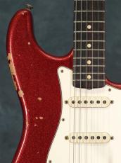 Fender Custom Shop 60s Stratocaster Heavy relic Red Sparkle_6