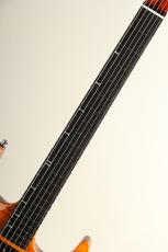 Marchione Guitars Neck-Through Carve Top 1pcs Figured Maple Top Mahogany H/S/H Trans Amber_5