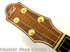 Kikolele コンサート カッタウェイ #87 オールドジャーマンスプルース/マスターグレードハワイアンカーリーコア_12
