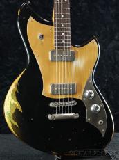 Novo Guitars Serus P2 Custom -Bull Black over Gold Top Gold Medium Distress- 【ミディアムスケール】_5