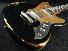 Novo Guitars Serus P2 Custom -Bull Black over Gold Top Gold Medium Distress- 【ミディアムスケール】_10