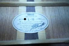 YAMAHA L-15 / Original Jumbo Body・Original TM-30G Peg・Solid Ezo SpruceTop・Solid Jacaranda Side and Back・Ebony Fingerboard・With Label Signed Terry Nakamoto【With Original Hard Case】1981年製　_16