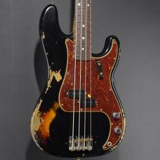 Fender Custom Shop 1966 Precision Bass Heavy Relic -Aged Black over Bleached 3 Tone Sunburst-【Limited Edition】