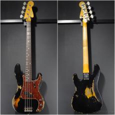 Fender Custom Shop 1966 Precision Bass Heavy Relic -Aged Black over Bleached 3 Tone Sunburst-【Limited Edition】_2